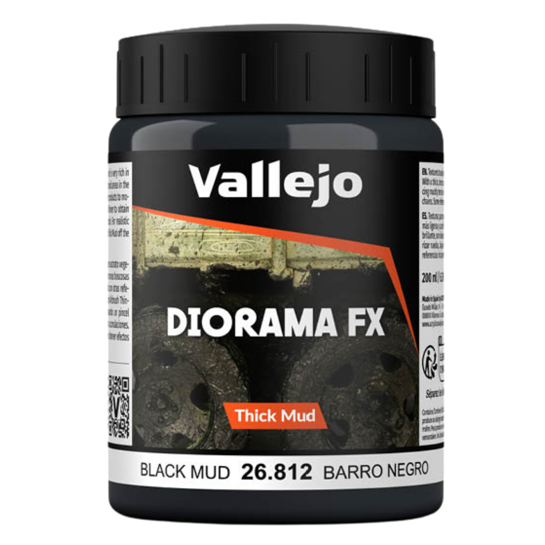 Vallejo - Diorama Effects Black Thick Mud 200ml