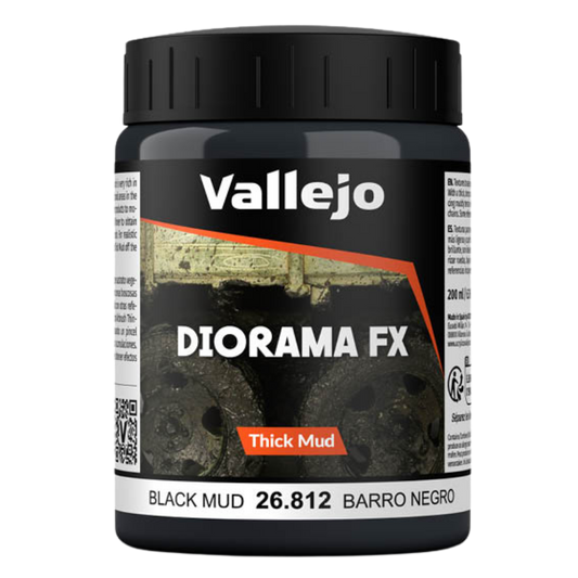 Vallejo - Diorama Effects Black Thick Mud 200ml