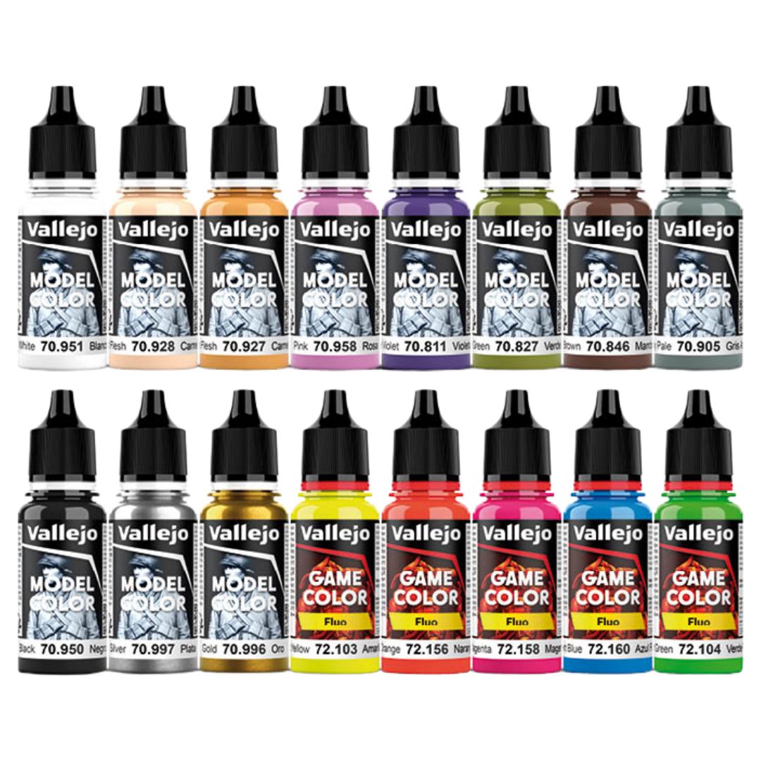 Vallejo Model Color Wargame Special Set of 16 acrylic paints for miniature painting