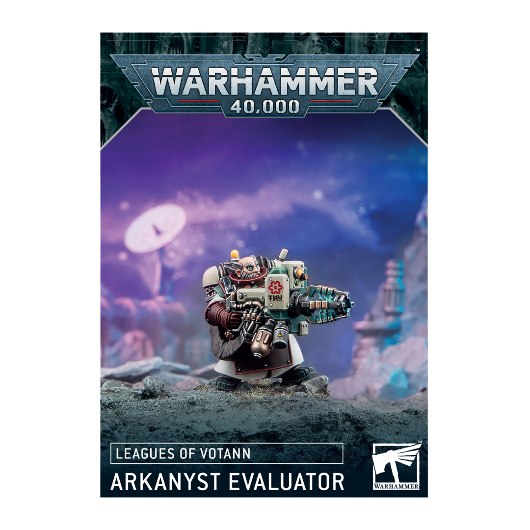 Arkanyst Evaluator Leagues of Votann plastic model with transmatter inverter and optional heads