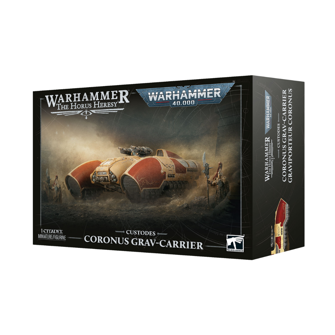 Warhammer 40,000 Adeptus Custodes Coronus Grav-Carrier armored transport miniature