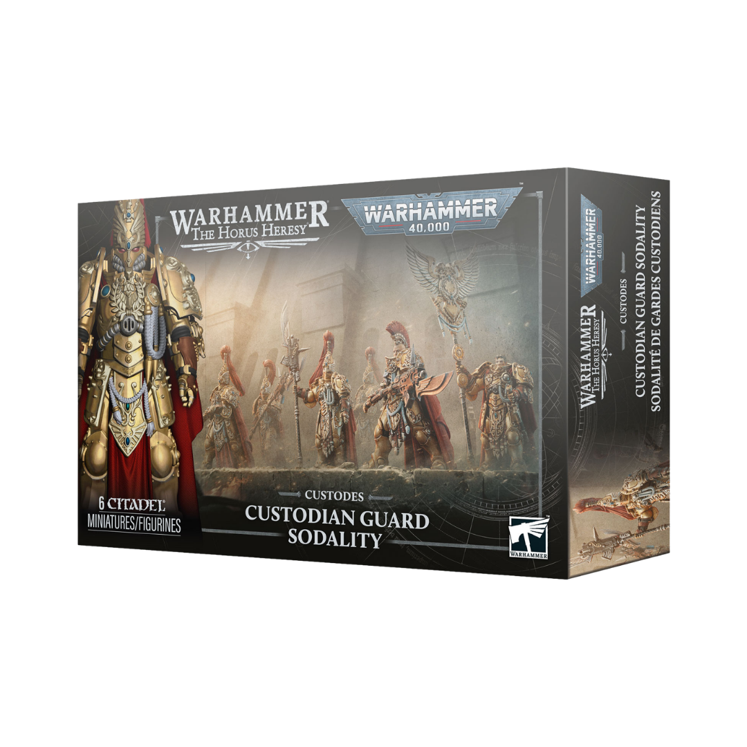 Warhammer 40,000 Adeptus Custodes Custodian Guard Sodality miniatures