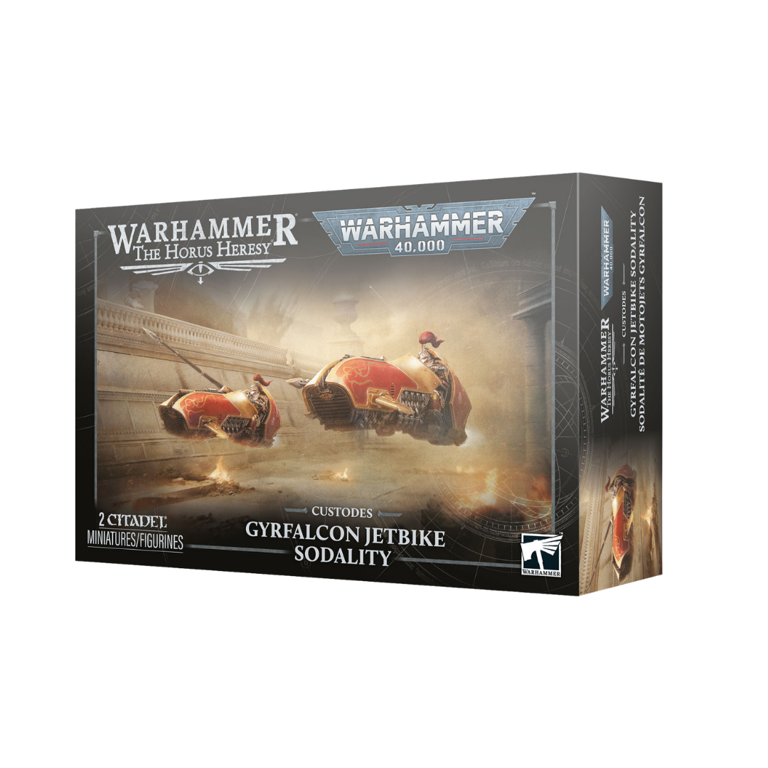 Warhammer 40,000 Adeptus Custodes Gyrfalcon Jetbike Sodality miniatures