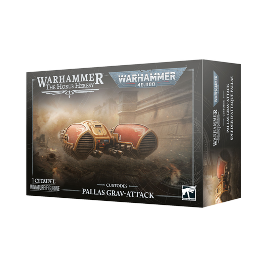 Warhammer 40,000 Adeptus Custodes Pallas Grav-Attack hover vehicle miniature
