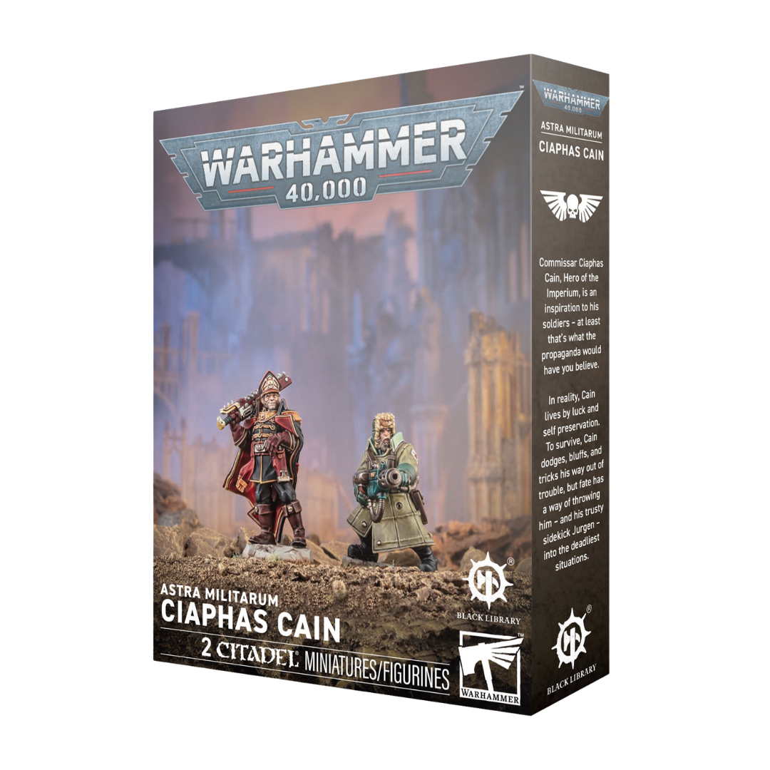 Warhammer 40,000 Astra Militarum Ciaphas Cain and Jurgen Citadel miniature kit