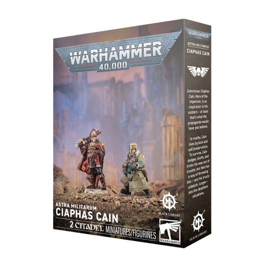 Warhammer 40,000 Astra Militarum Ciaphas Cain and Jurgen Citadel miniature kit