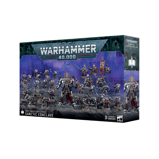 Warhammer 40K Grey Knights Sanctic Conclave Battleforce with Dreadknight, Paladins, and Strike Squads