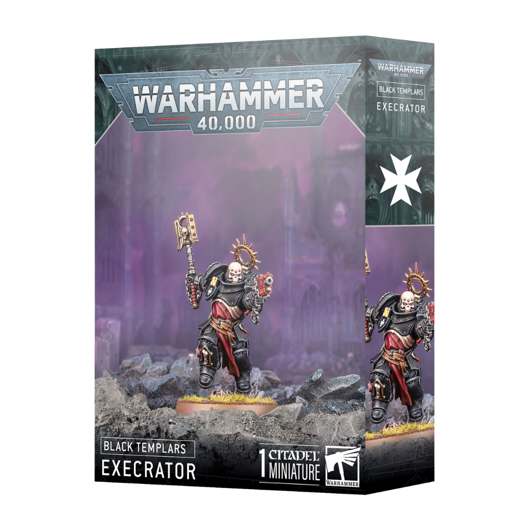 Warhammer 40K Black Templars Execrator with weapon and head build options