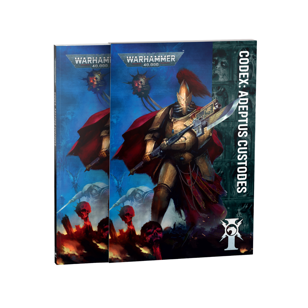 Warhammer 40,000 Codex Adeptus Custodes 11th Edition with rigid slipcase