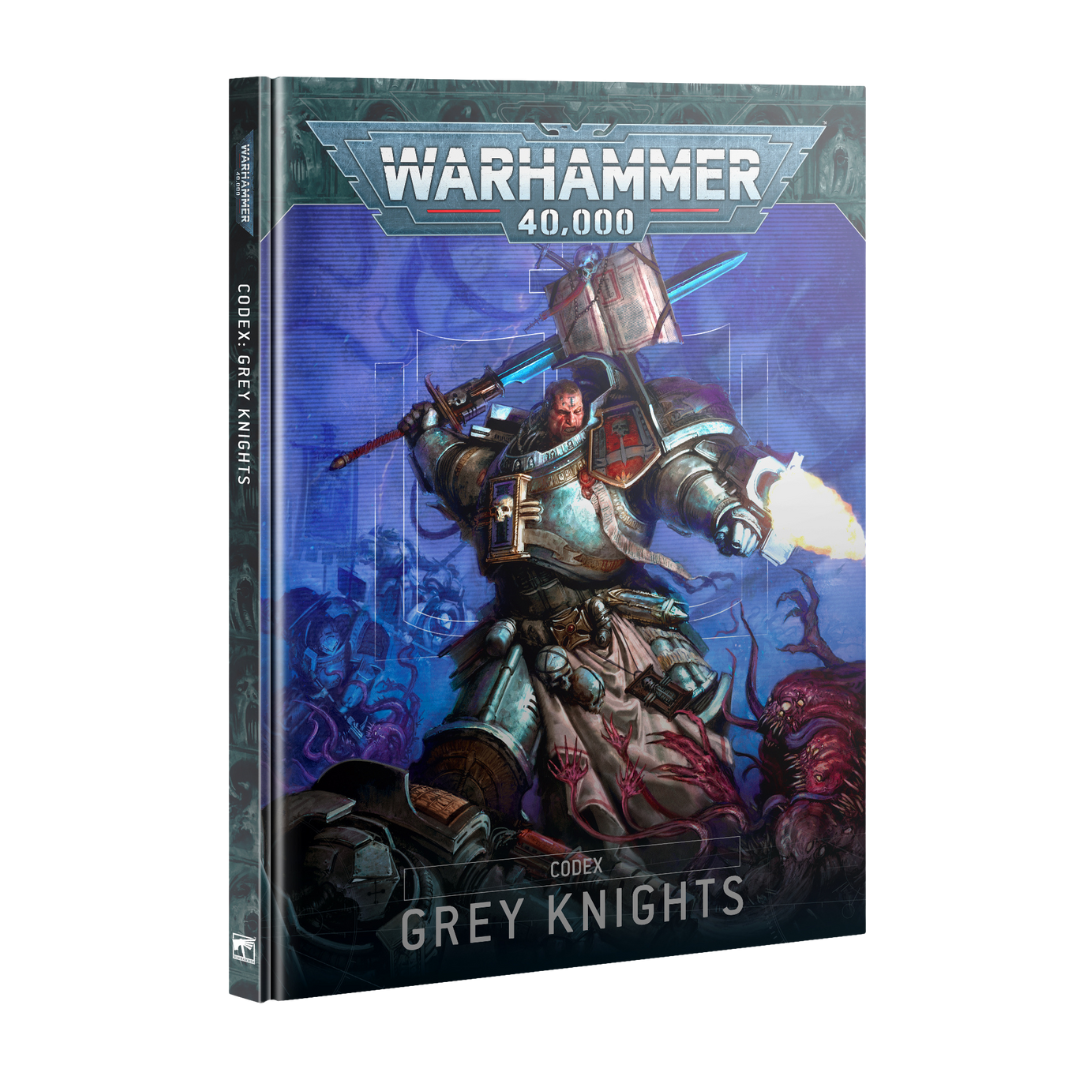 Warhammer 40K Codex Grey Knights book with 25 datasheets and lore for Titan’s elite