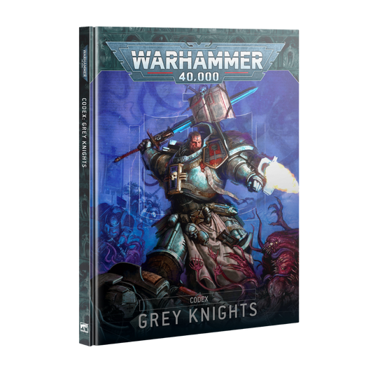 Warhammer 40K Codex Grey Knights book with 25 datasheets and lore for Titan’s elite