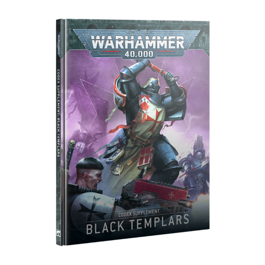 Warhammer 40K Codex Supplement Black Templars with datasheets, Detachments, and lore