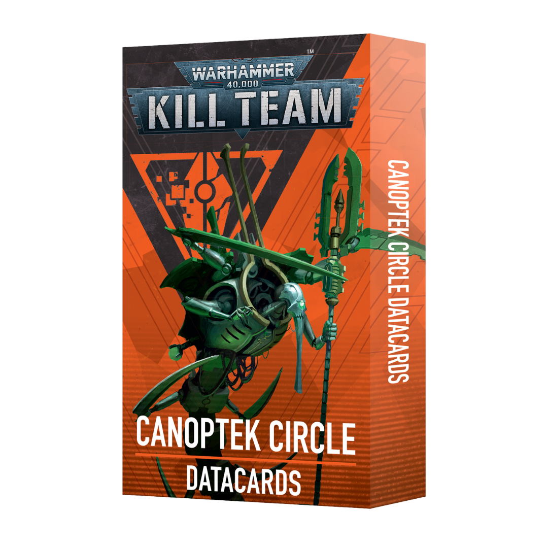 Warhammer 40K Kill Team Canoptek Circle Datacards set for Necron players