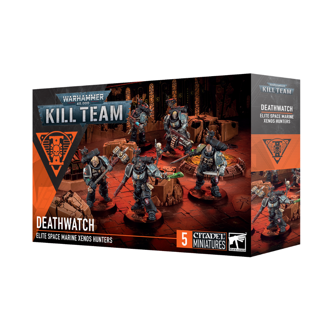 Warhammer 40K Kill Team Deathwatch box set with five Space Marine miniatures