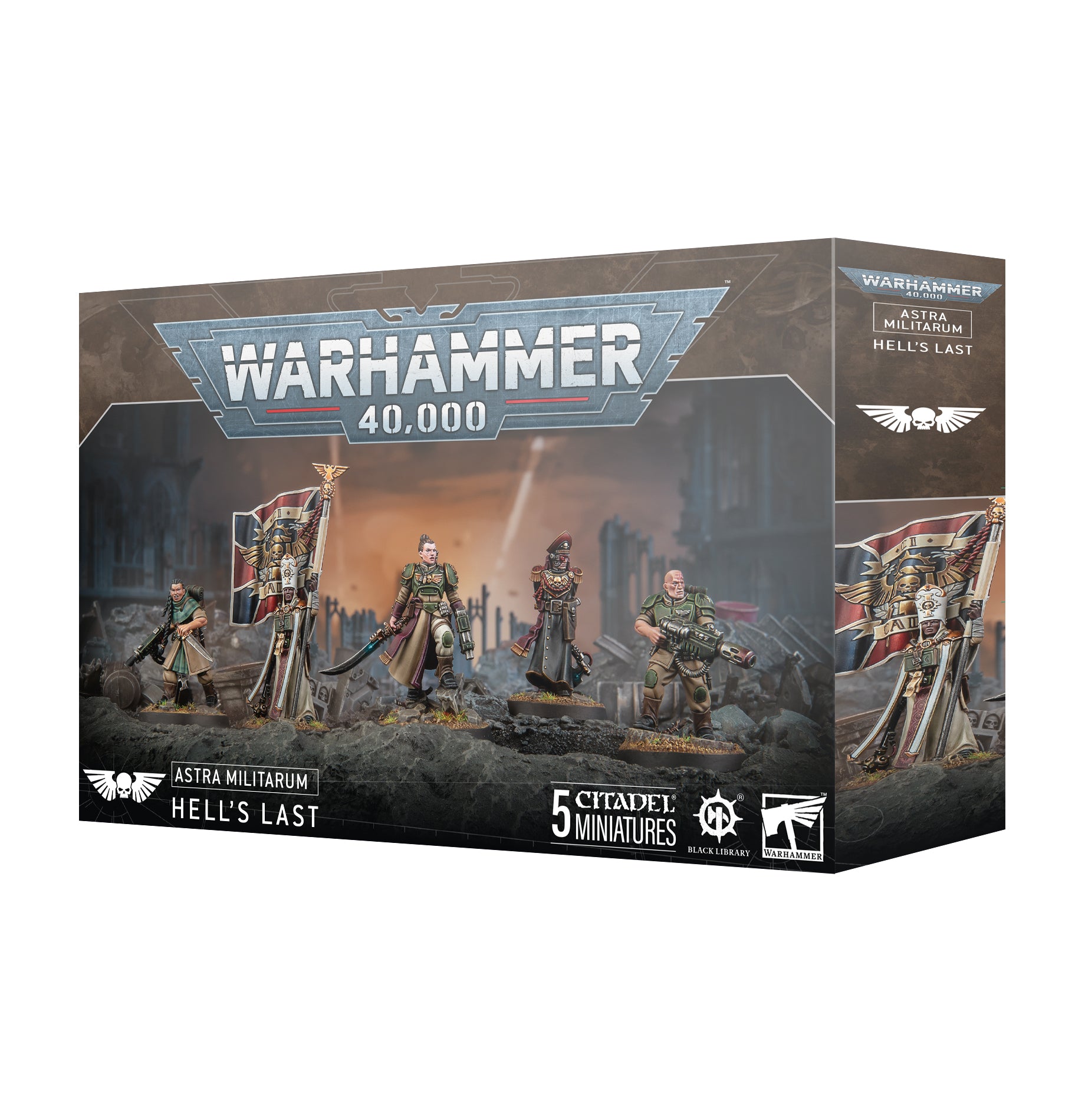 Warhammer 40K Astra Militarum Hell’s Last featuring elite Imperial Guard soldiers, detailed miniatures, and strategic gameplay.