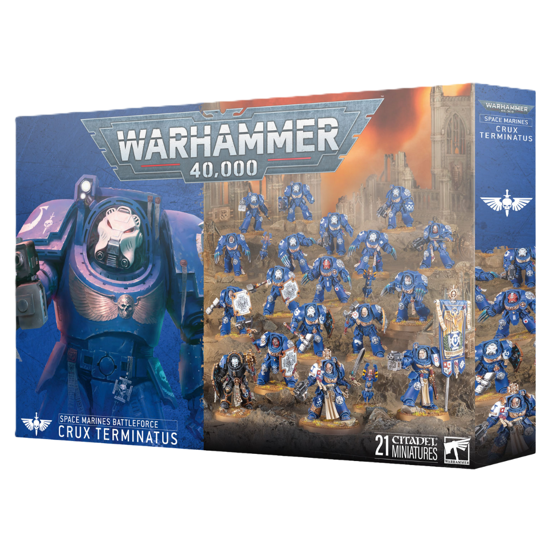 Warhammer 40k Space Marines Crux Terminatus Battleforce box with 21 Terminator miniatures