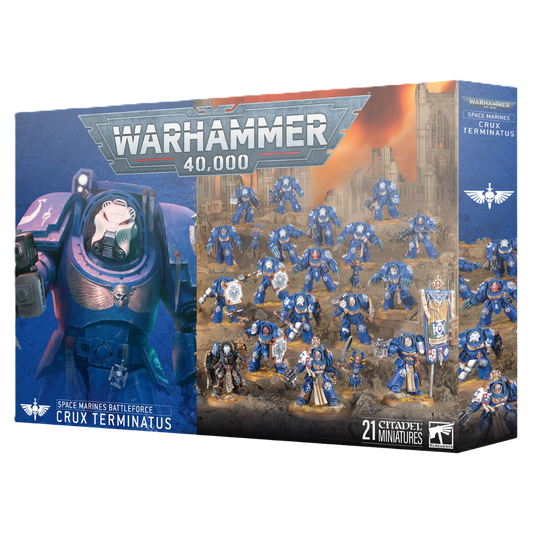 Warhammer 40k Space Marines Crux Terminatus Battleforce box with 21 Terminator miniatures