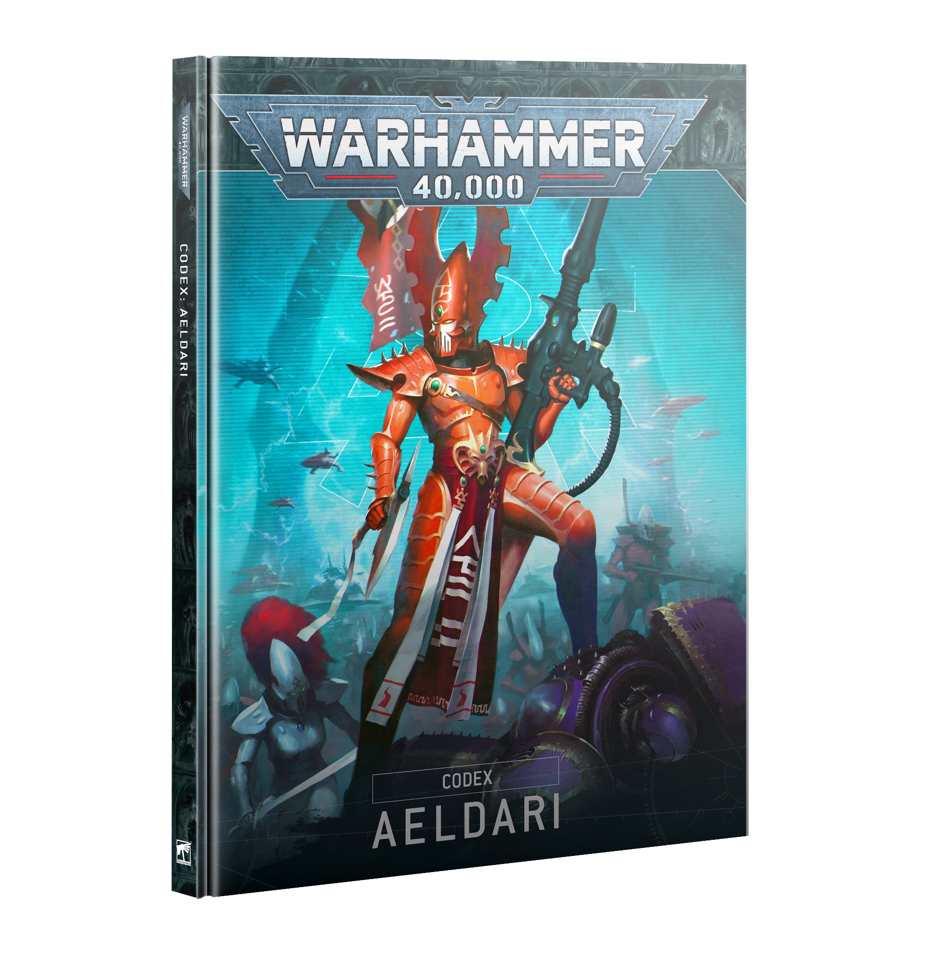 Warhammer 40k Codex: Aeldari featuring lore, rules, and strategies to command the ancient Aeldari army.