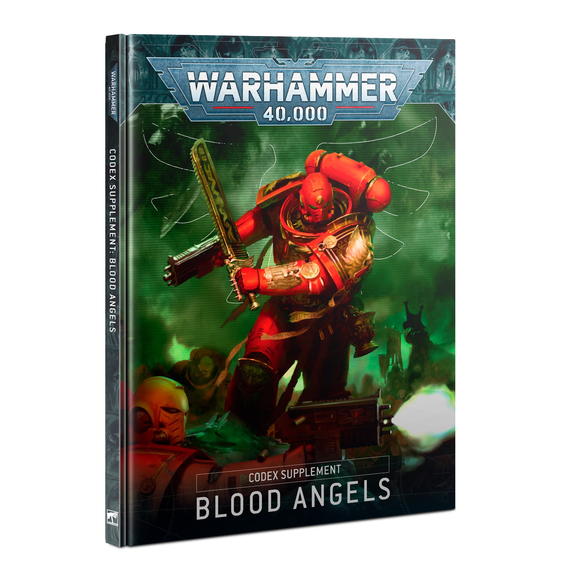 Codex Supplement: Blood Angels hardback book featuring rules, lore, and painting guides for Warhammer 40,000’s noble sons of Sanguinius.