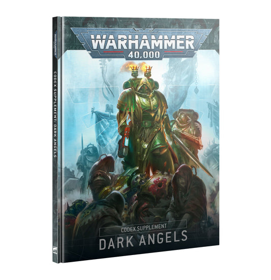 Codex Supplement: Dark Angels hardback book featuring lore, datasheets, and rules for Warhammer 40,000’s enigmatic Sons of the Lion.