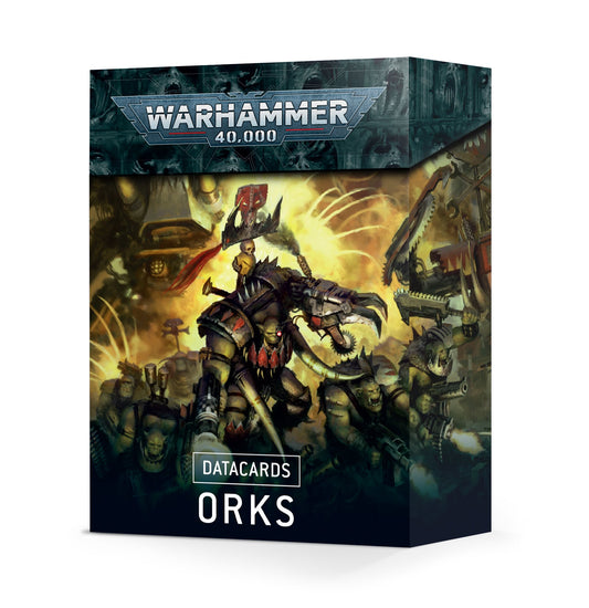 Warhammer 40K Ork Stratagem and Psychic Power cards set, including Core, Ork, Ork Clans, and Psychic Power cards for enhanced gameplay strategy.