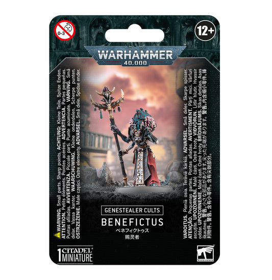 Benefictus miniature kit for Genestealer Cults, featuring a powerful psyker leader for Warhammer 40,000.