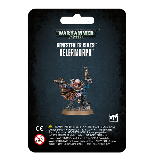 Kelermorph miniature kit with three liberator autostubs and a cultist knife, perfect for rapid-fire and close combat, supplied with a 32mm round base.