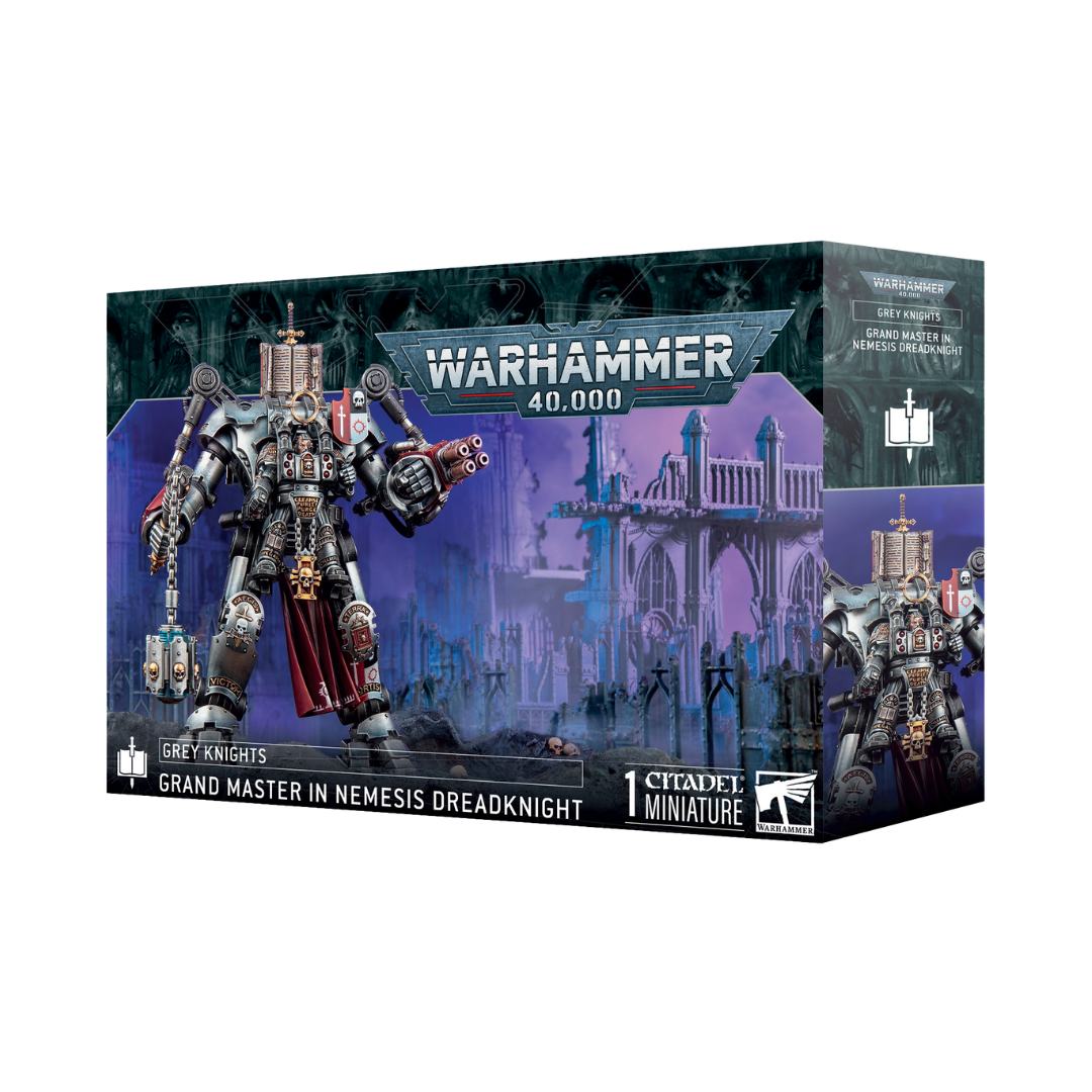 Warhammer 40k Grey Knights Grand Master in Nemesis Dreadknight miniature box set