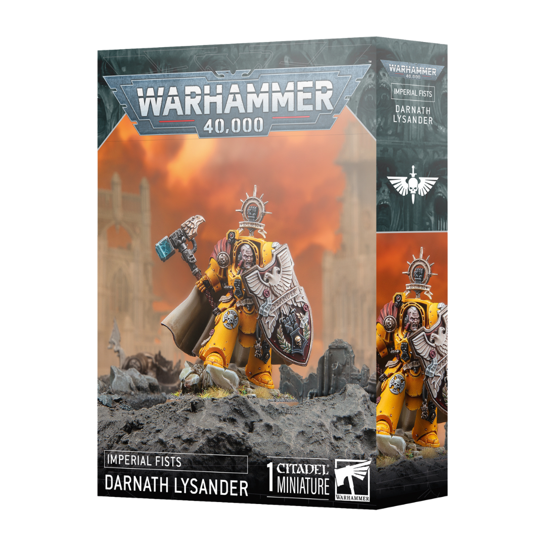 Warhammer 40k Imperial Fists Darnath Lysander plastic miniature kit box