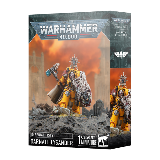 Warhammer 40k Imperial Fists Darnath Lysander plastic miniature kit box