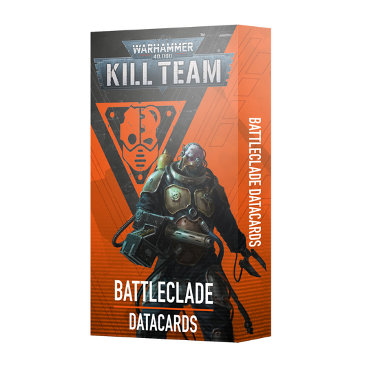 Kill Team Battleclade Datacards box art for Adeptus Mechanicus faction reference deck