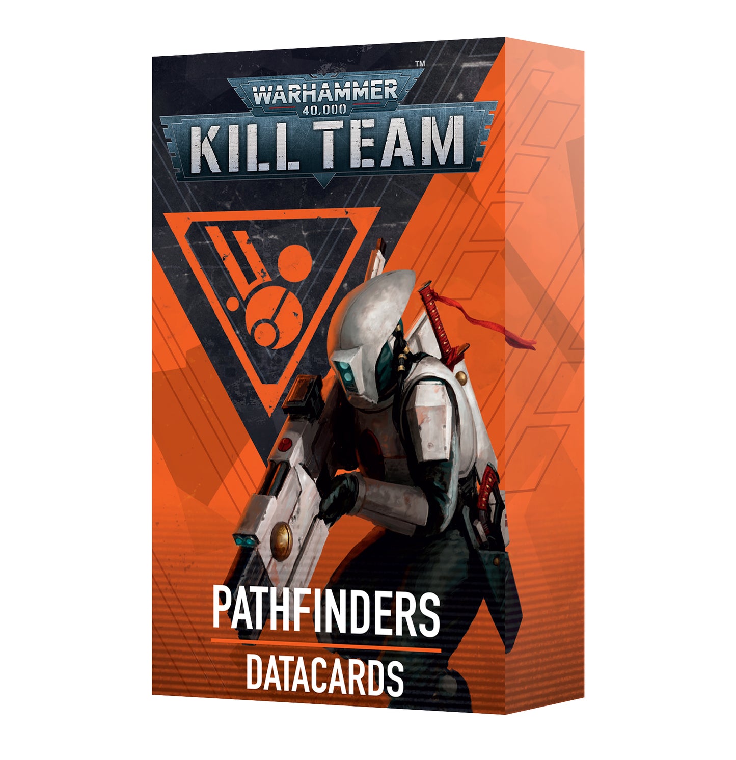 Pathfinders Kill Team card pack, featuring operative datacards, faction rules, and equipment cards.
