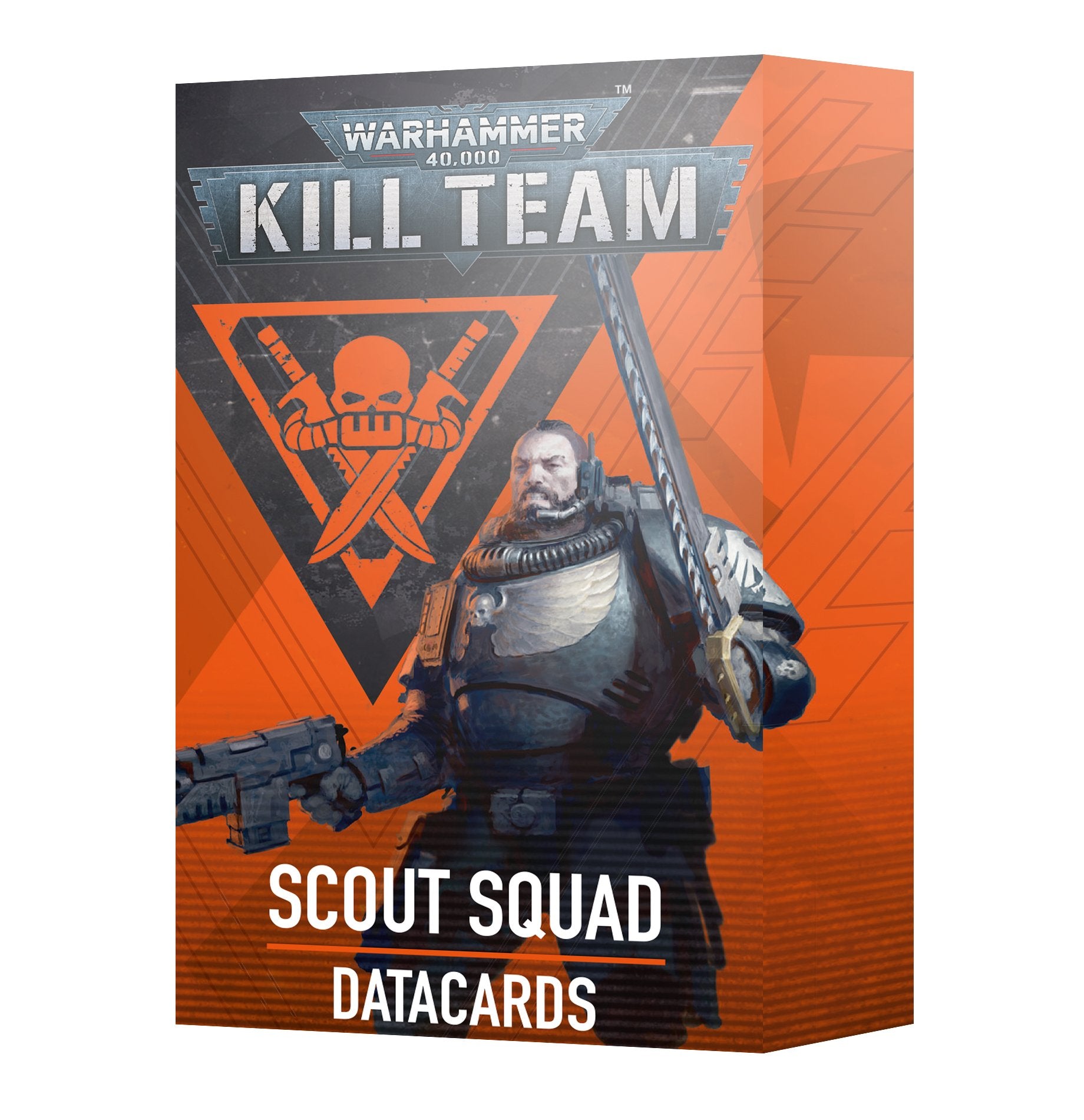 Kill Team Scout Squads Card Pack, including operative datacards, faction rules, ploys, and equipment cards for strategic gameplay.