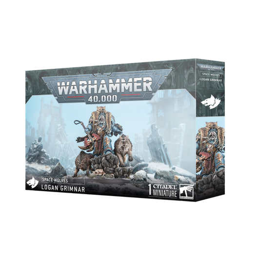 Warhammer 40k Space Wolves Logan Grimnar model
