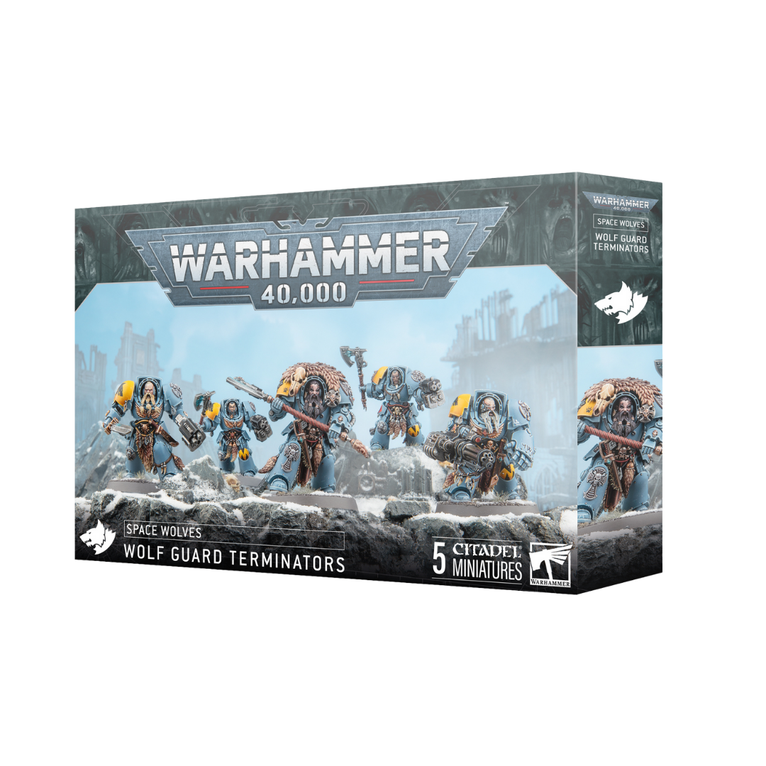 Warhammer 40k Space Wolves Wolf Guard Terminators box – free Canadian shipping over $199