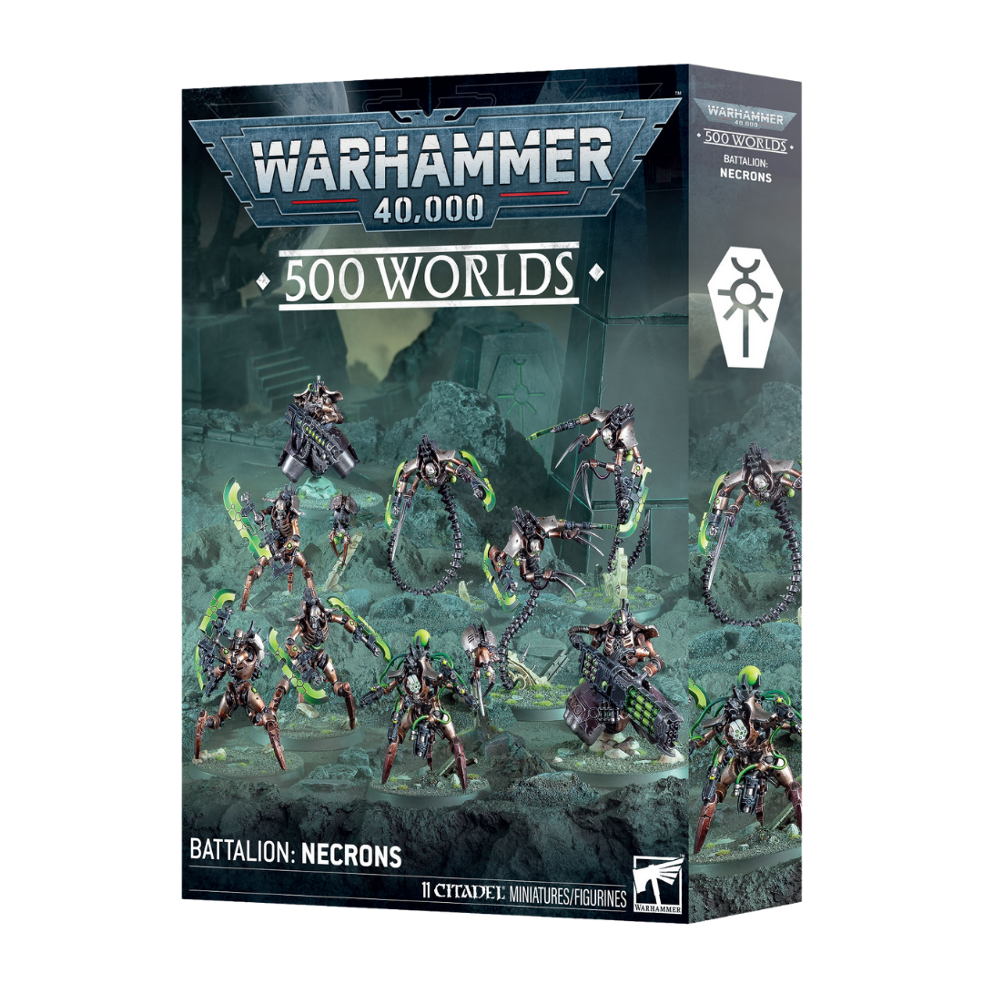 Warhammer 40k 500 Worlds Battalion Necrons boxed set Destroyer Cult Citadel miniatures