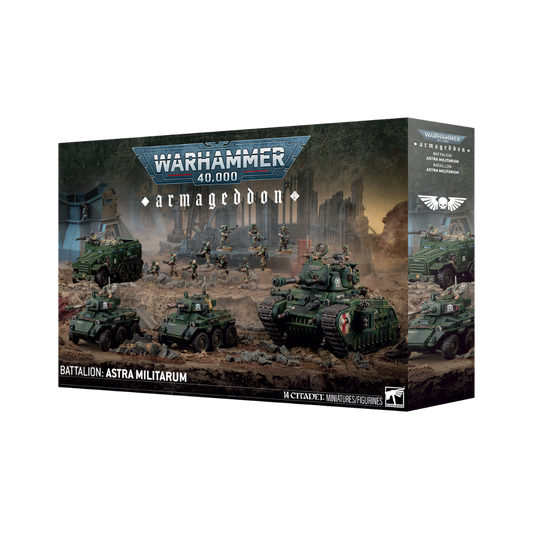 Warhammer 40k Armageddon Battalion Astra Militarum Rogal Dorn Hippogriff Centaur Cadian Shock Troops