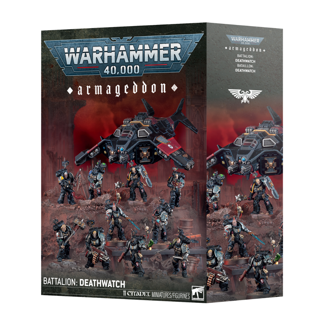 Warhammer 40k Armageddon Battalion Deathwatch Corvus Blackstar Veterans miniature set