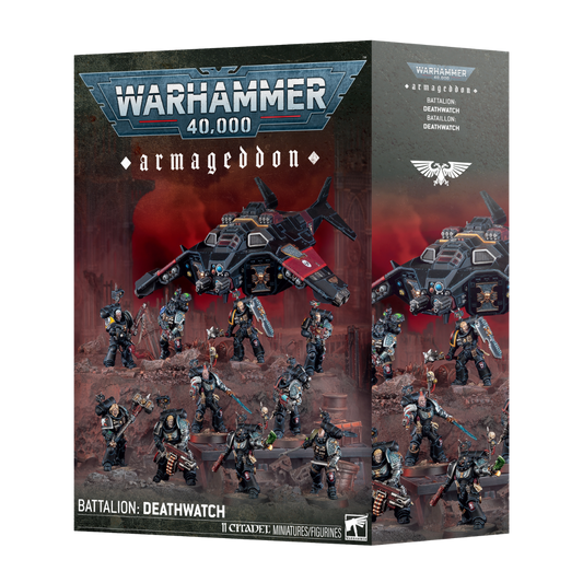 Warhammer 40k Armageddon Battalion Deathwatch Corvus Blackstar Veterans miniature set