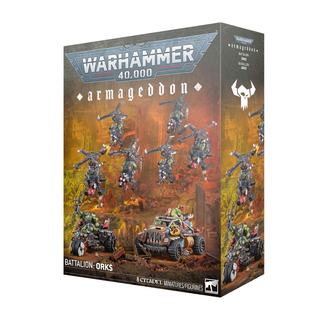 Warhammer 40k Armageddon Battalion Orks Deffkoptas Squigbuggy Wartrike Speed Freeks
