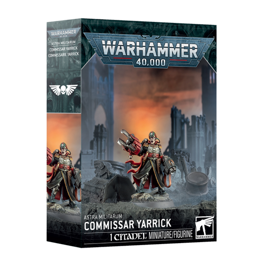 Warhammer 40k Commissar Yarrick Astra Militarum miniature with power klaw character model