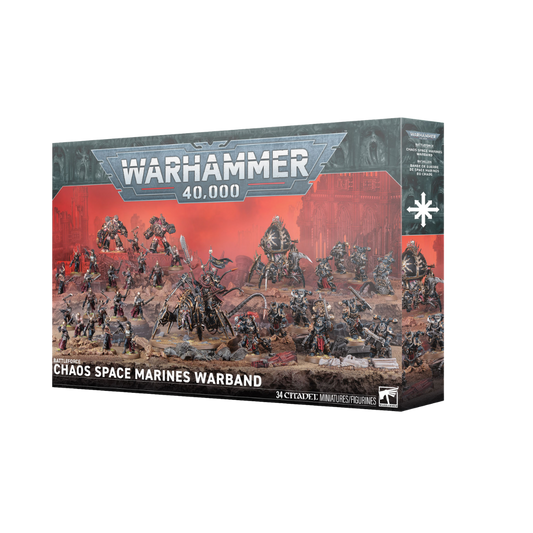 Warhammer 40k Chaos Space Marines Warband Battleforce with Lord Discordant, Legionaries and Venomcrawler