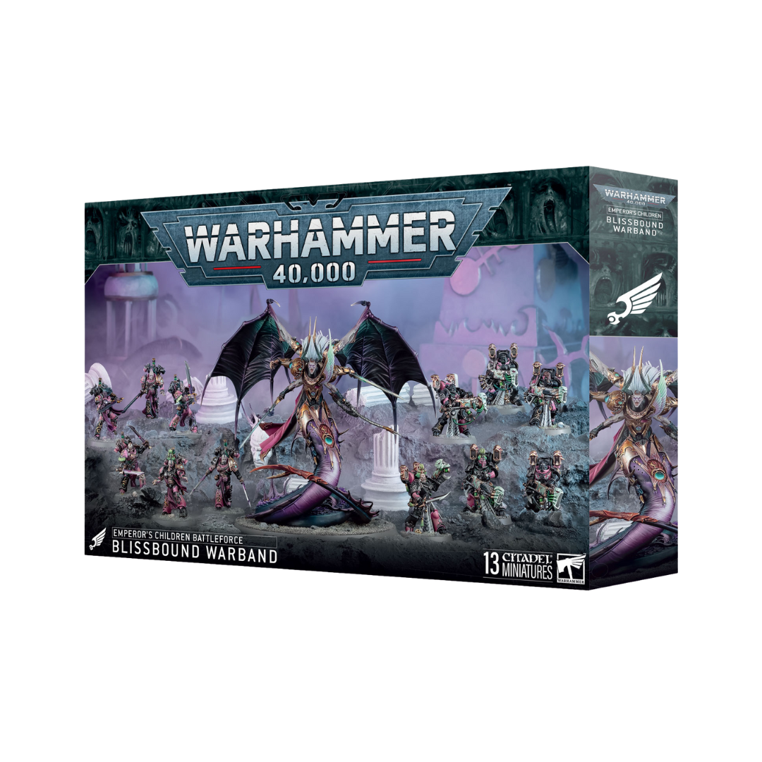 Box art of the Warhammer 40k Emperor's Children Blissbound Warband Battleforce