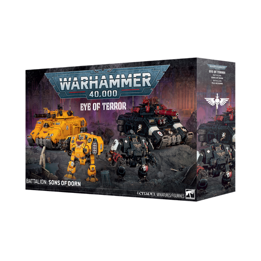 Warhammer 40k Sons of Dorn Battalion Space Marine vehicles and dreadnoughts
