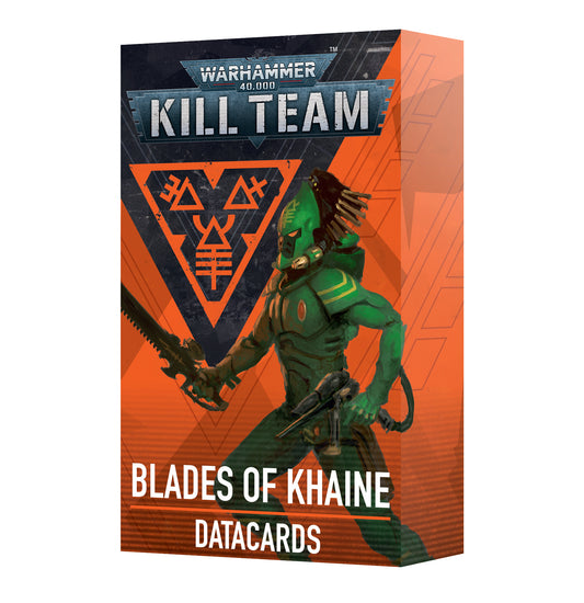Warhammer 40K Kill Team Blades of Khaine Datacards - Essential cards for faction rules, operative profiles, ploys, and equipment for Blades of Khaine Kill Team battles.