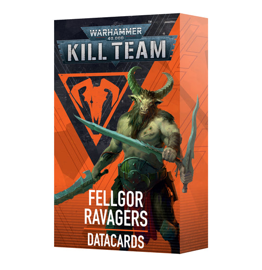 Warhammer 40k Kill Team Datacards Fellgor Ravagers provide quick access to abilities, tactics, and objectives, enhancing gameplay with savage chaos-beast operatives.