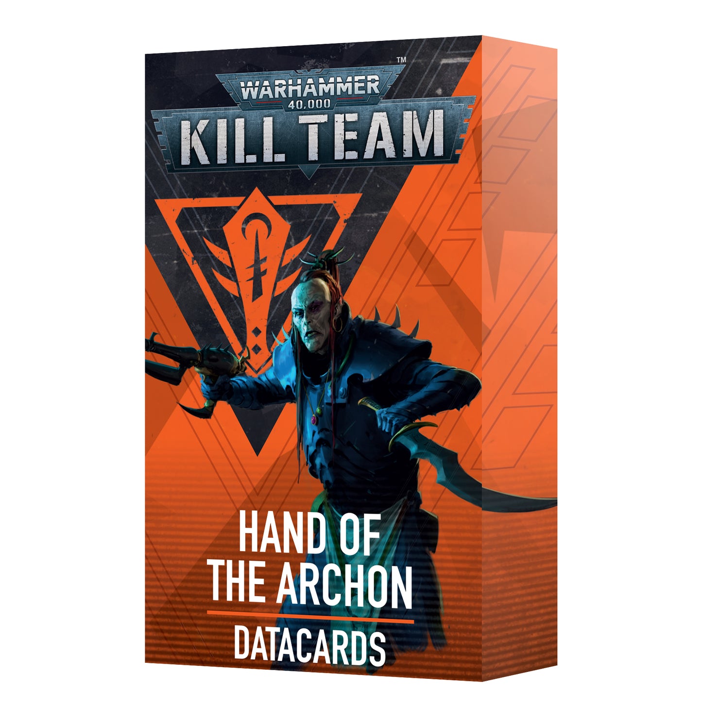 Warhammer 40K Kill Team Hand of the Archon Drukhari Datacards - Essential cards featuring faction rules, operative profiles, unique ploys, and more for gameplay.