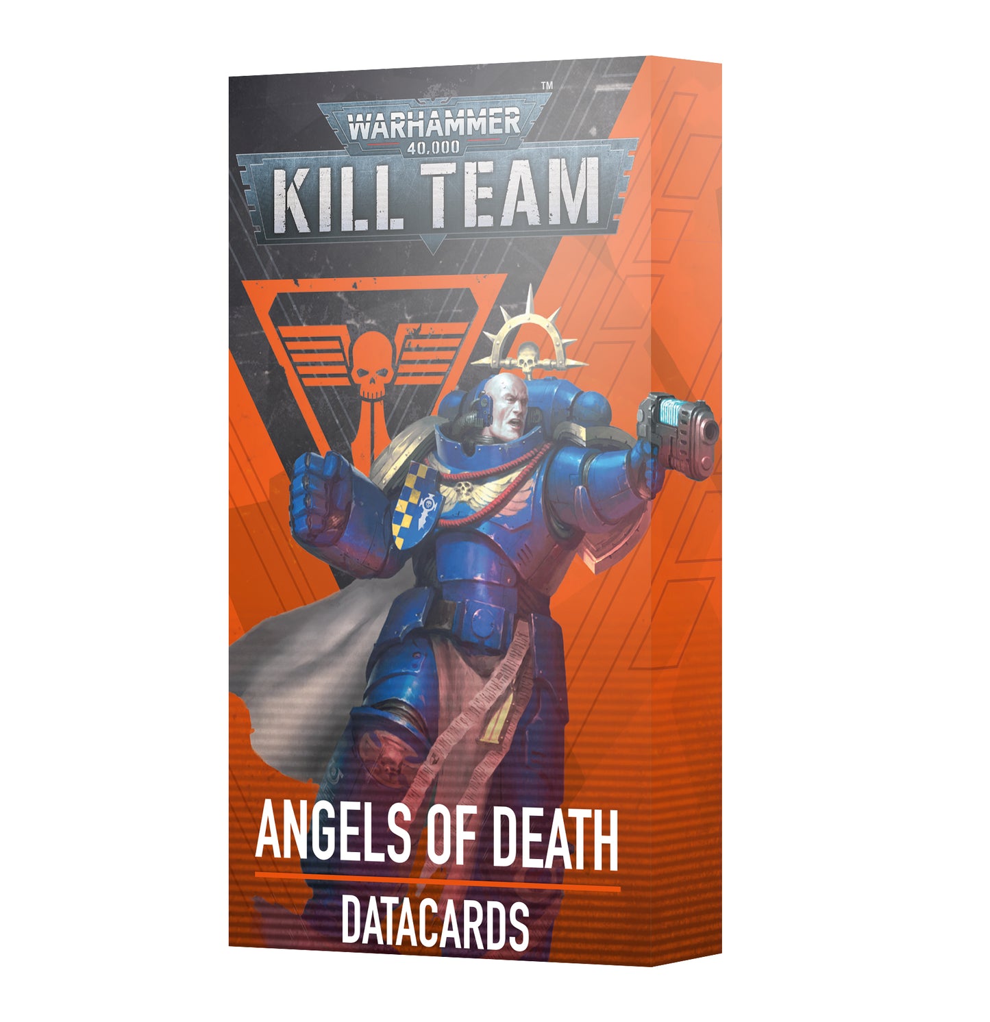 Warhammer 40k Kill Team Space Marines Angels of Death Datacards - Includes faction rules, operative profiles, unique ploys, and essential gameplay information.