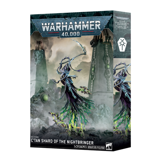 Warhammer 40k Necrons C’tan Shard of the Nightbringer multipart plastic miniature built and painted