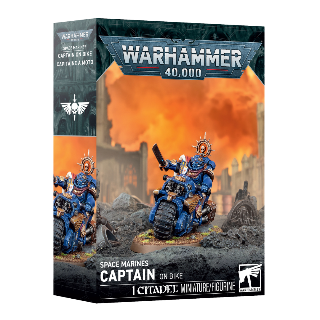 Warhammer 40k Space Marines Captain on Bike multipart Citadel miniature kit